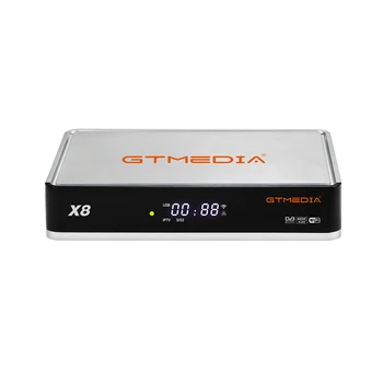 Originalus GTmedia X8 DVB-S/S2/S2X Built-in 2.4 G WiFi Paramos BISS auto roll ir VCM/ACM/multi-stream/T2-MI AVS+