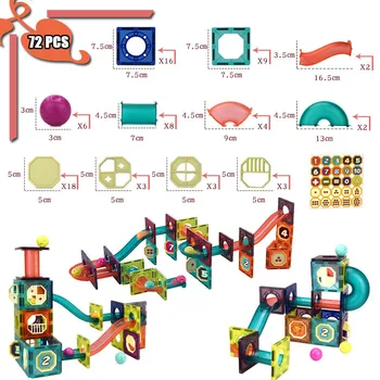 Magnetiniai Rutuliai Sekti Vaikams, Statyba Blokai Didelio Dydžio, Statybos Sekti Pavyzdžiu, Švietimo Žaislas, Lipdukai 1707111