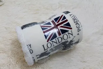 JAV/JK vėliavos dvigubo sluoksnio sofos antklodė JK Londono Amerikos niujorko coralline sherpa imitacija napping antklodės lovos
