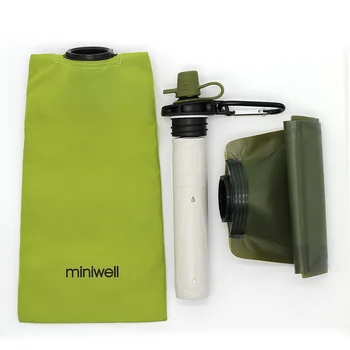 Miniwell Lauko Survival Kit nešiojamų vandens filtras su camping pėsčiųjų lauko veikla