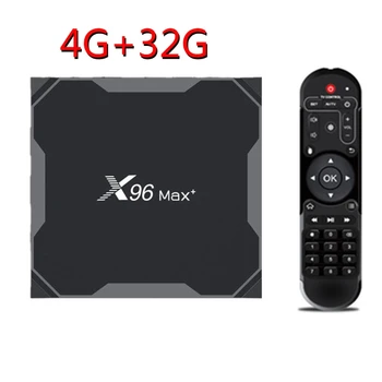 Smart TV Box Ir roid 9.0 X96 Max Plus 4GB 64GB Amlogic S905X3 Quad Core Player