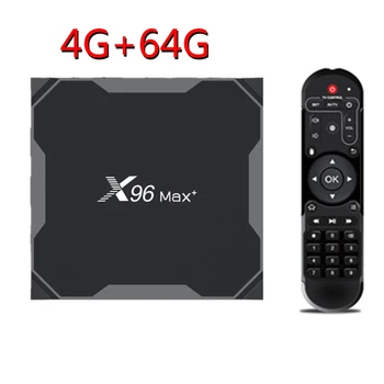 Smart TV Box Ir roid 9.0 X96 Max Plus 4GB 64GB Amlogic S905X3 Quad Core Player