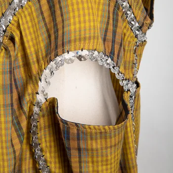 GetSpring Moterų Suknelė Be Rankovių Pledas Vintage Suknelė Skylę Diamond Sujungimas Ilgos Suknelės Tuščiaviduriai Iš Neteisėtų Ponios Suknelės 2019