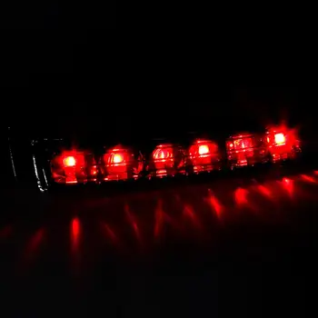 Chrome&Red LED Saddlebag Uodegos Paleisti Stabdžių Posūkio Signalo Lemputė Rinkiniai Harley 