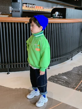 Berniukų megztinis 2020 naujas žiemos Zhongda vaikų korėjos versija, užsienio stiliaus viršaus į mados vaikų drabužių žiemos drabužiai