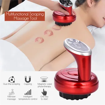 Elektros Medicininė Gydymo Įstaigą Massager Guasha Siurbimo Akupunktūros Terapija Massager Grandymo Skatinti Acupoint Detoksikacijos 31