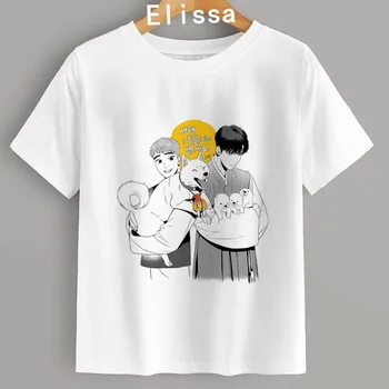 Korėjos Ulzzang Bj Alex Komiksai Marškinėliai Harajuku tees mados animacinių filmų moterų atsitiktinis moterų drabužių įdomus anime viršūnes vyrų gėjų T-shirt