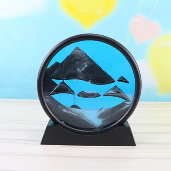 Creative 3D smėlio laikrodis su Lentyna Dreni Tapybos Stalo Laikrodis Nešiojamų Smėlio Laikmatis Namų Dekoro Dovanos Vaikams