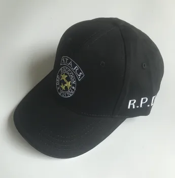 Biologinio pavojaus ŽVAIGŽDŽIŲ MEŠKĖNAS POLICIJOS DEP Išsiuvinėti Reguliuojamas Hat, Black Cosplay Beisbolo kepuraitę