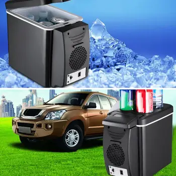 6 Litro Automobilių Mini Šaldytuvas Lengvas Dvejopo Naudojimo Izoliuoti Aušintuvas Langelis Konteinerio Puslaidininkių Automobilinis Šaldytuvas