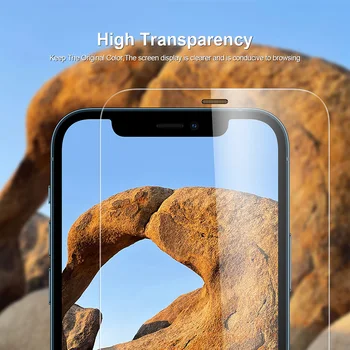 Feitenn Ekrano apsaugos iPhone12 Pro Stiklo 9H su Anti-Dulkių Akių Apsaugos Grūdintas Filmas 