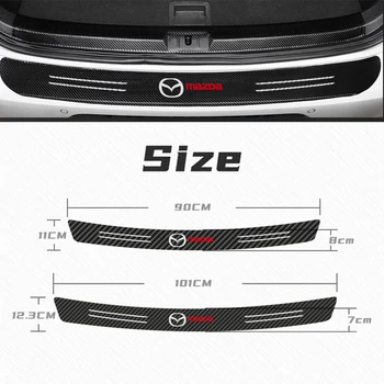 Automobilio stilius kamieno plokštelės apsaugai galiniai Anglies pluošto įklija, Mazda Axela 3 6 CX-5 CX-3 CX 5 MS atenza Apdailos reikmenys