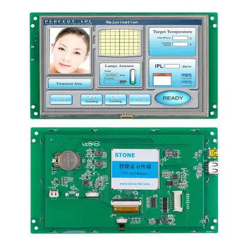 AKMENS 7,0 Colių HMI TFT LCD Modulis LCD Jutiklinis Ekranas su RS232/RS485/TTL
