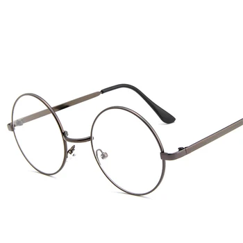 Raundas vintage akiniai, akiniai rėmeliai moterų 2019 prabangių prekės ženklų akinių rėmelių vyrų išvalyti akinius padirbtus akinius Mados akiniai