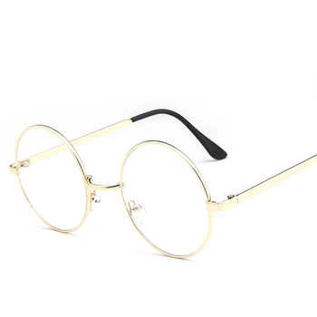 Raundas vintage akiniai, akiniai rėmeliai moterų 2019 prabangių prekės ženklų akinių rėmelių vyrų išvalyti akinius padirbtus akinius Mados akiniai