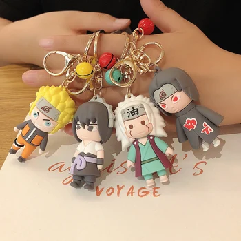 Mielas Anime Naruto Animacinių filmų Skaičius Raktų pakabukai PVC Sasuke/itachi/Kakashi Berniukų Maišelį, Žavesio Pakabukas Populiarus Dalykėlių Vyro Dovanos