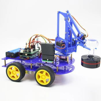 Arduin0 UNO Robotas 4wd Automobilio Rinkinio Nano Žaislas Roboto Ranka Dizaineris r3