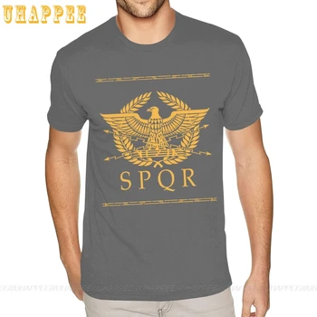 Romos Imperijos SPQR T-shirts Per Dydžio Vyrų Meno Marškinėliai
