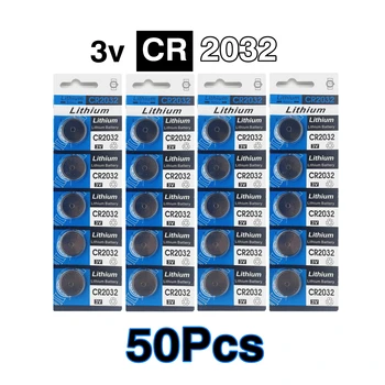 50pcs/daug Originalios kortelės Monetos cr2032 3V Ličio Baterija Žiūrėti kompiuterio Nuotolinio Valdymo Skaičiuoklė mygtuką ląstelių monetos baterija