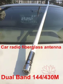 Automobilį judriojo radijo ryšio stiklo antena UHF vyrų UV dvigubos juostos kietosios antenos 144 430M UHF vyras
