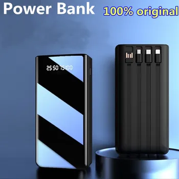 Naujos elektrinės Banko 100000mAh TypeC Micro USB Greito Įkrovimo Powerbank LED Ekranas, Nešiojamas Išorės Baterijos Kroviklį Už telefoną, tabletės