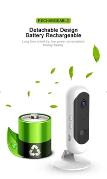 Saugumo Kameros Baterija Wireless