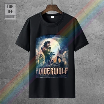 T-Shirt + Singlet Powerwolf Powerwolf Palaiminti Turėjo Naujų Vyrų 2019 M. Vasarą Apvalios Kaklo VYRIŠKI Marškinėliai