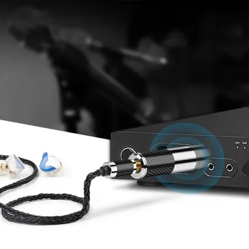 XLR Audio jungtis 4 Pin Male Konvertuoti 2,5 mm 3,5 mm 4.4 mm Female Kištuko VPK Iššifruoti Anglies Pluošto Auksą, Padengtą Plokštę Patrankos XLR Jungtis
