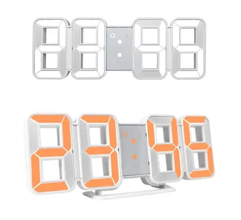 Naujas Skaitmeninis Sieninis Laikrodis 3D LED Didelių Laiko Kalendorius Temperatūra Stalas Stalo Modernus Dizainas, Skaitmeninis Stalo Laikrodis Apšvietimas Namuose Laikrodžiai