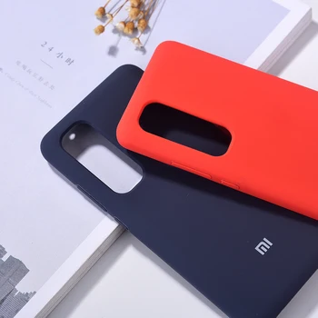 Originalus Xiaomi 10 Pastaba Lite POCO F2 Pro Skystu Silikonu Atveju, Minkštas Apsaugoti Telefoną Atgal Korpuso Dangtelis Redmi K30 Pro Vandeniui