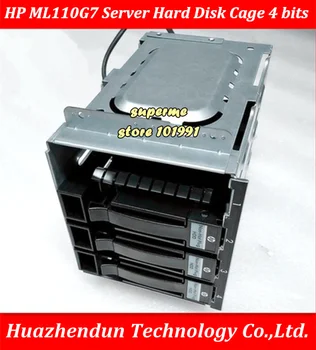 DEBROGLIE Originalų H-P ML110G7 Serverio SATA SAS HDD Kietojo Disko Narve Adapteris, Dėklas 4 Bitai Backplane su 4PCS 637214-001 SSD dėklas