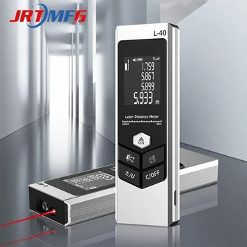 JRTMFG Naujas Lazerinis tolimatis tipo HD Skaitmeninis Ekranas Ekranas Matuoklis Aliuminio Lydinio Metalo USB IP54 Mini Kišeninis Lazerinis Atstumo Matuoklis