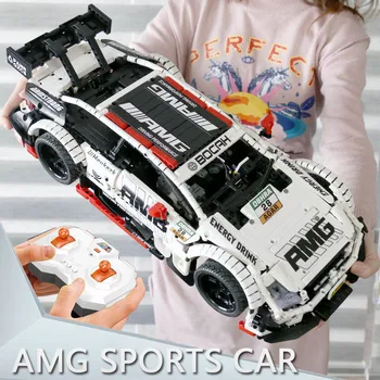 SS 6687 RC Automobilio Modelis Techniniai Nuotolinio Valdymo Benzs Rinkinys Statyba Blokai, Plytos Suderinama AMG C63 Žaislas Vaikams Dovanos