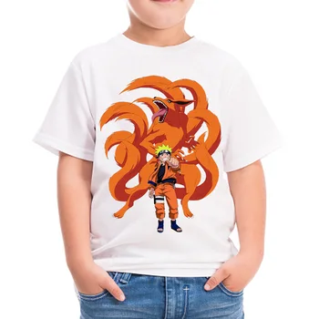 2020 Mados Naruto Marškinėliai Anime, Japonija Berniukas Marškinėliai Mergina, Vaikams, Vaikų Viršūnes Drabužius Trumpomis Rankovėmis, Vasaros Drabužių Print T Shirts