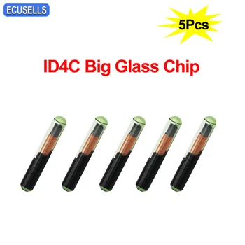 5vnt/Daug Automobilio Raktas Chip ID4C Didelis Stiklo Lustas (Po Rinkos) ID 4C Chip 