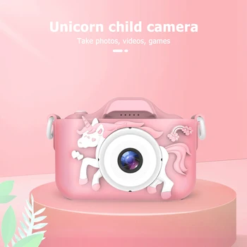40MP Vaikai Kamera, 2 colių IPS Ekrano Spalvos Cute Arklių Mini Skaitmeninę Vaizdo Kamerą, Vaikų, Kūdikių Švietimo Žaislai, Dovanos