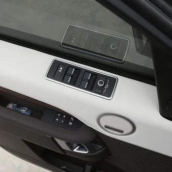 Durų Vėjo Stiklo Lifto Mygtuką Konb Dekoratyvinis Dangtelis Apdaila Įklija, Range Rover Discovery 5 LR5 Interjero Priedai
