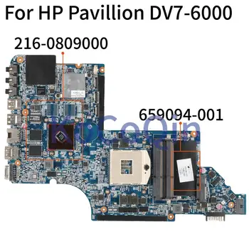 KoCoQin 659094-001 659094-501 Nešiojamojo kompiuterio plokštę HP Pavilion DV7T DV7-6000 HD6490 PGA989 Mainboard HM65 216-0809000
