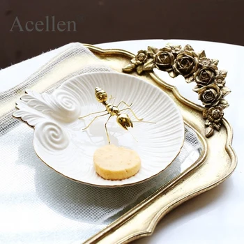 Rankų darbo vario, aukso ant drugelis vabalas žiogas miniatiūrinės figūrėlės Namų dekoro šiuolaikinio Meno Amatų Namų Puošybai accessories