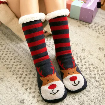 Moterų Pliušinis Pamušalas Fuzzy Kojinės Minkštas Kalėdų Šlepetė Kojinės Kojinės TY66