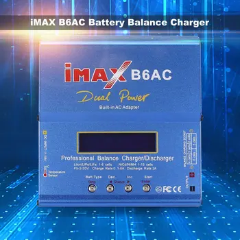 IMAX B6 AC B6AC 80W 6A Dual Lipo NiMh, Li-ion, Ni-Cd, AC/DC RC Baterijos Likutis Įkroviklis 10W Išleidiklis RC Modelio Baterijos Įkrovimas