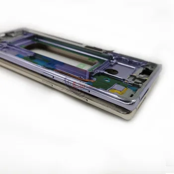 Naujas Samsung galaxy Note 8 N950 Būsto Viduryje Kadro Bezel Plokštė Padengti Remonto Būsto su Šoninis Mygtukas SIM Kortelės Dėklas