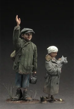 1/35 Dervos Duomenys Modelis Rinkiniai WW2 Sovietų vaikus Nesurinkti unpainted
