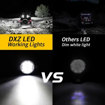 Automobilio LED Juosta Worklight 48W Offroad Darbo Lemputė 12V Šviesos Interjero LED Traktoriaus priekinis žibintas Dėmesio centre Sunkvežimių ATV