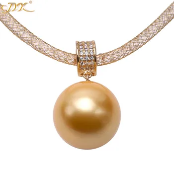 JYX Naujas Fashional shell perlų vėrinį aukso žiedo su šviečia kristalų 16mm blingbling karoliai 18