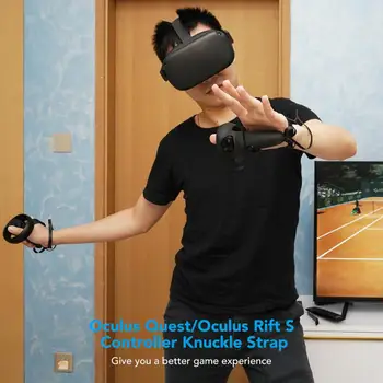KIWI dizaino 1kit PU Karka Dirželis Su Riešo Dirželis Oculus Quest / Oculus Rift S Touch 