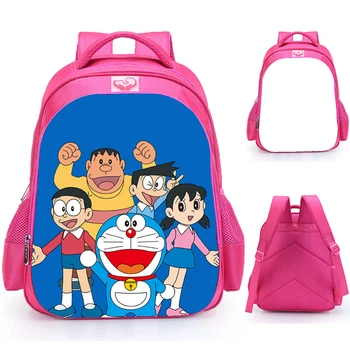 16 Colių Doraemon Kuprinė Vaikams Mokyklos Krepšiai Ortopedinė Kuprinė Moterims Mokyklos Kuprinė Mergaičių Paauglių Mochila Catoon Dovanų Maišeliai