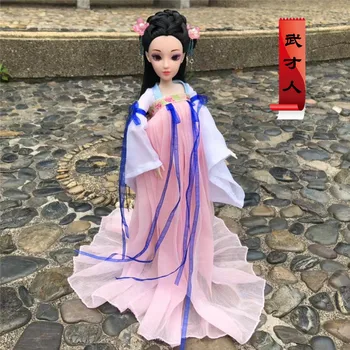 2type 12 kilnojamojo sąnarių Kinų tradicija royal Queen Hanfu princesė stiliaus suknelė lėlės, žaislai Dovana Mergina 30CM