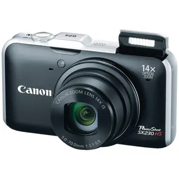 NAUDOTAS Canon PowerShot SX230 HS, 12.1 MP CMOS Skaitmeninis Fotoaparatas su 14x Vaizdo Stabilizuotas Priartinimas 28mm Plataus Kampo Objektyvas ir 1080p Full-HD