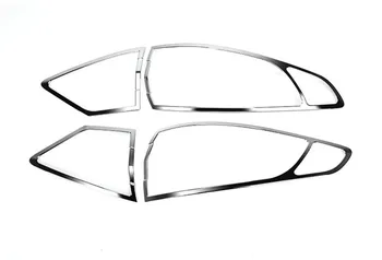 4Pcs/set ABS Chrome Galiniai Šviesos Lempos Dangtelio Apdaila Apdailos Automobilių Stiliaus Aksesuaras Tinka Ford Mondeo MK5 m. m. 2016 m.